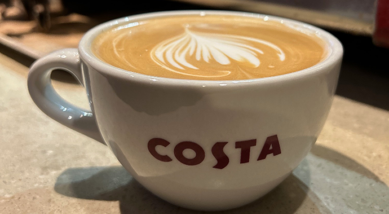 20% OFF AT COSTA COFFEE